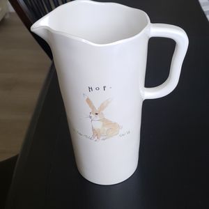 Rae Dunn HOP Bunny Pitcher
